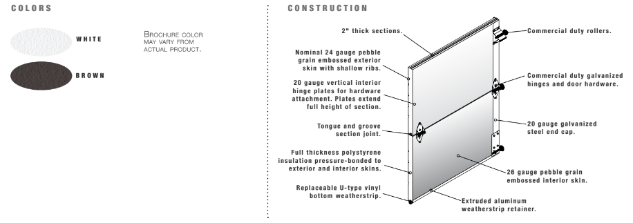 6500 Insulated Steel Commercial Garage Doors