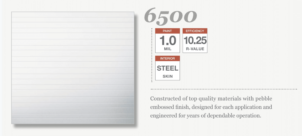 6500 Insulated Steel Commercial Garage Doors