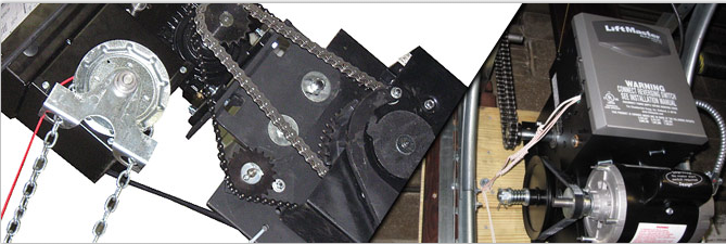 Commercial garage door openers